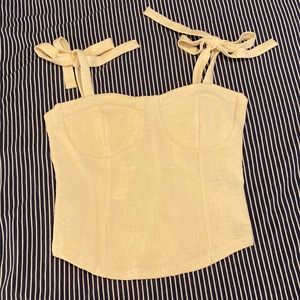 NWT Anthropologie Creme Top (Size L)